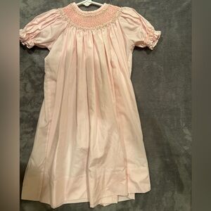 Girls Smocked pink Spring Floral Dress Size 2T